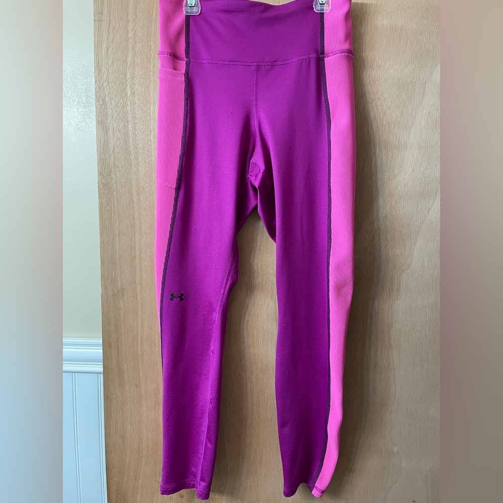 Under Armour Women’s Bold Pink and Purple Leggings
